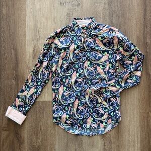 Buckle Multicolor Paisley Button Down Shirt